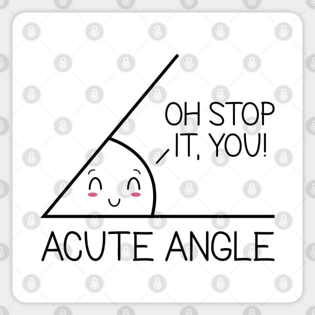 Acute Angle Sticker by LuckyFoxDesigns